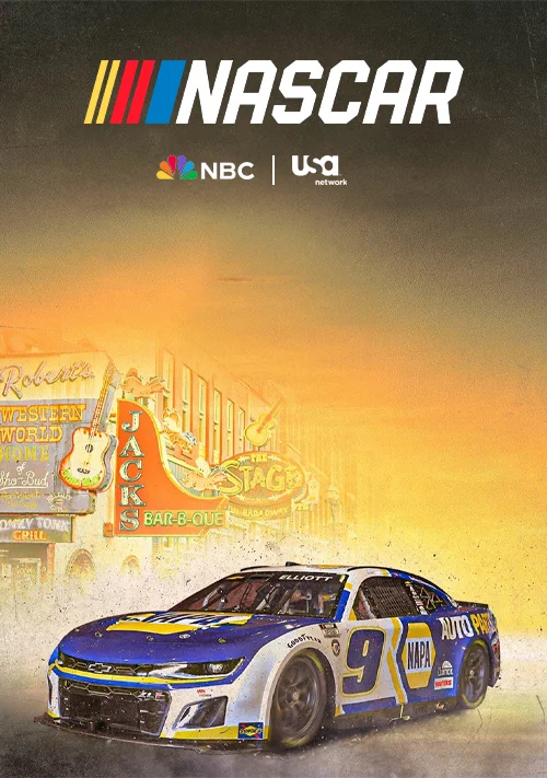 NASCAR racing broadcast artwork